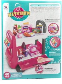 Carrito de comidas rosado con sonidos SWEET BAKED 40pcs
