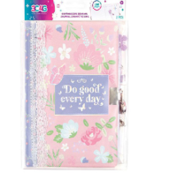 DIARIO CON CIERRE FLORAL