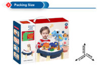 Mesa de Blocks dinosaurio con Pista y Canasta